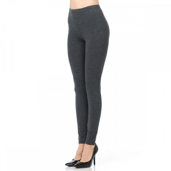 WOMEN'S LONG LEGGING COTTON YOGA GYM FITNESS - Picture 3 of 4